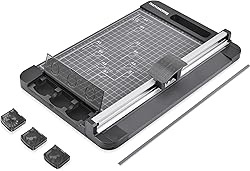 Rotary Paper Cutter, 3-in-1 Paper Trimmer, 12 Inch