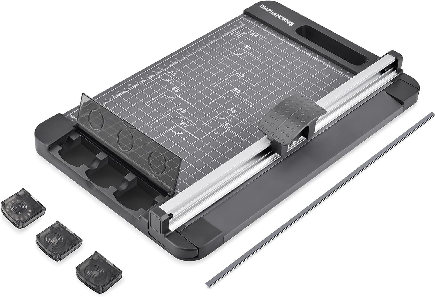 Rotary Paper Cutter, 3-in-1 Paper Trimmer, 12 Inch
