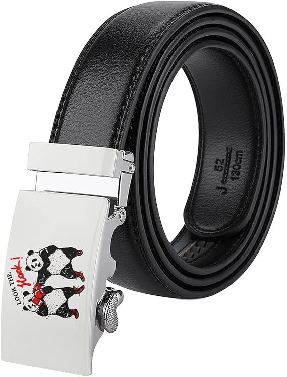 Amazon ベルト メンズ ボクシングパンダ オートロック式 Belt ビジネス カジュアル サイズ調整可能 おしゃれ 穴なし通勤 通学 伸縮 ベルト ブラックベルト 仕事 ギフト用 スーツベルト プレゼント ベルト 通販