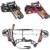 SOPOGER Archery Compound Bow Press - Portable Hand Held Bow Accessories for Compound Bow &amp; Crossbow Aluminum Alloy Ratchet Bow Press Open Tool for Bow String Silencers Replacement