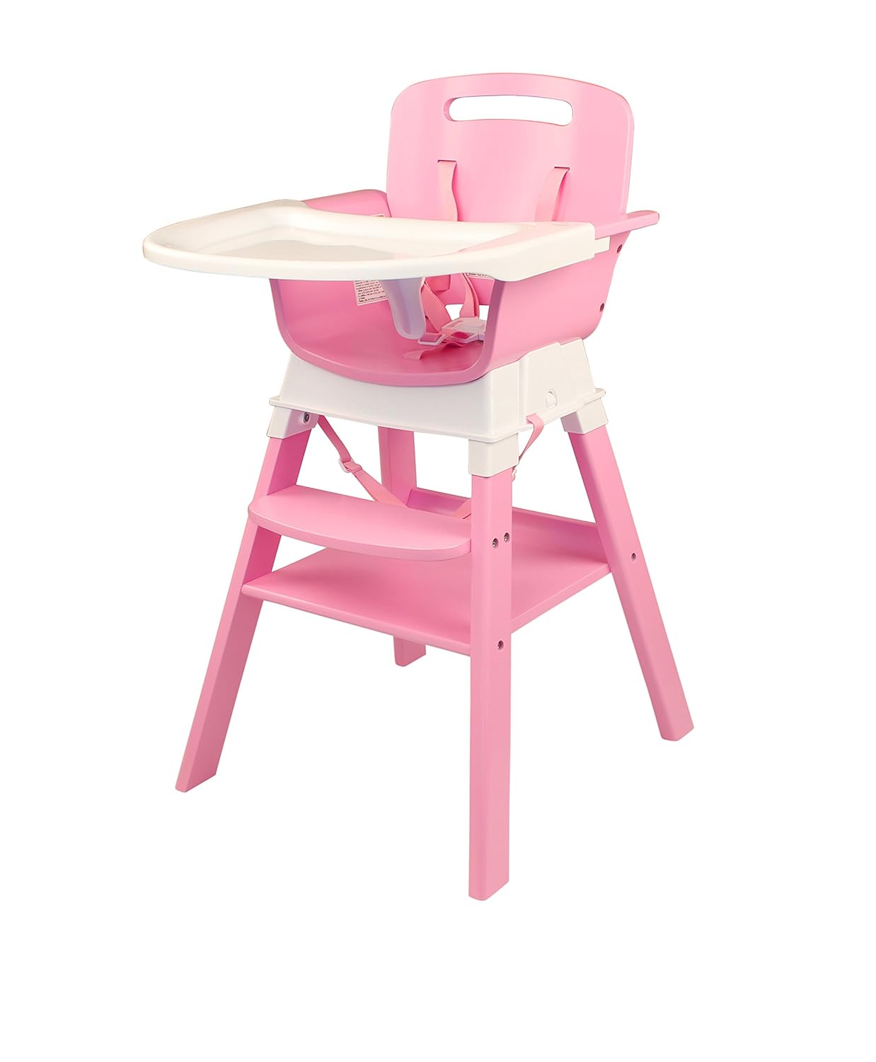 wooden high chair converts to table and chair