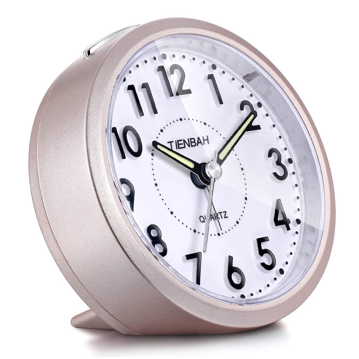 Sveglia Silenziosa Da Comodino Con Grandi Cifre: Orologio Da Tavolo Moderno Con Allarme Morbido