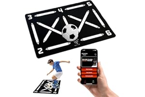 Warhorse Gear Soccer Training Mat - App with Video Modules Included, Ball Mastery Trainer, Football Footstep Equipment, Durable and High Performance Rubber, Gift for Boys and Girls