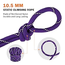 AOLEBA 10.5 mm Static Climbing Rope
