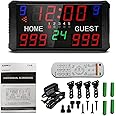 GAN XIN Portable Basketball Scoreboard with Shot Clock,Digital Scoreboard with Remote,Tabletop,Electronic Scoreboard with Buzzer