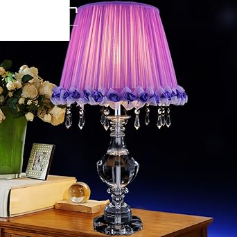 european crystal table lamp rose