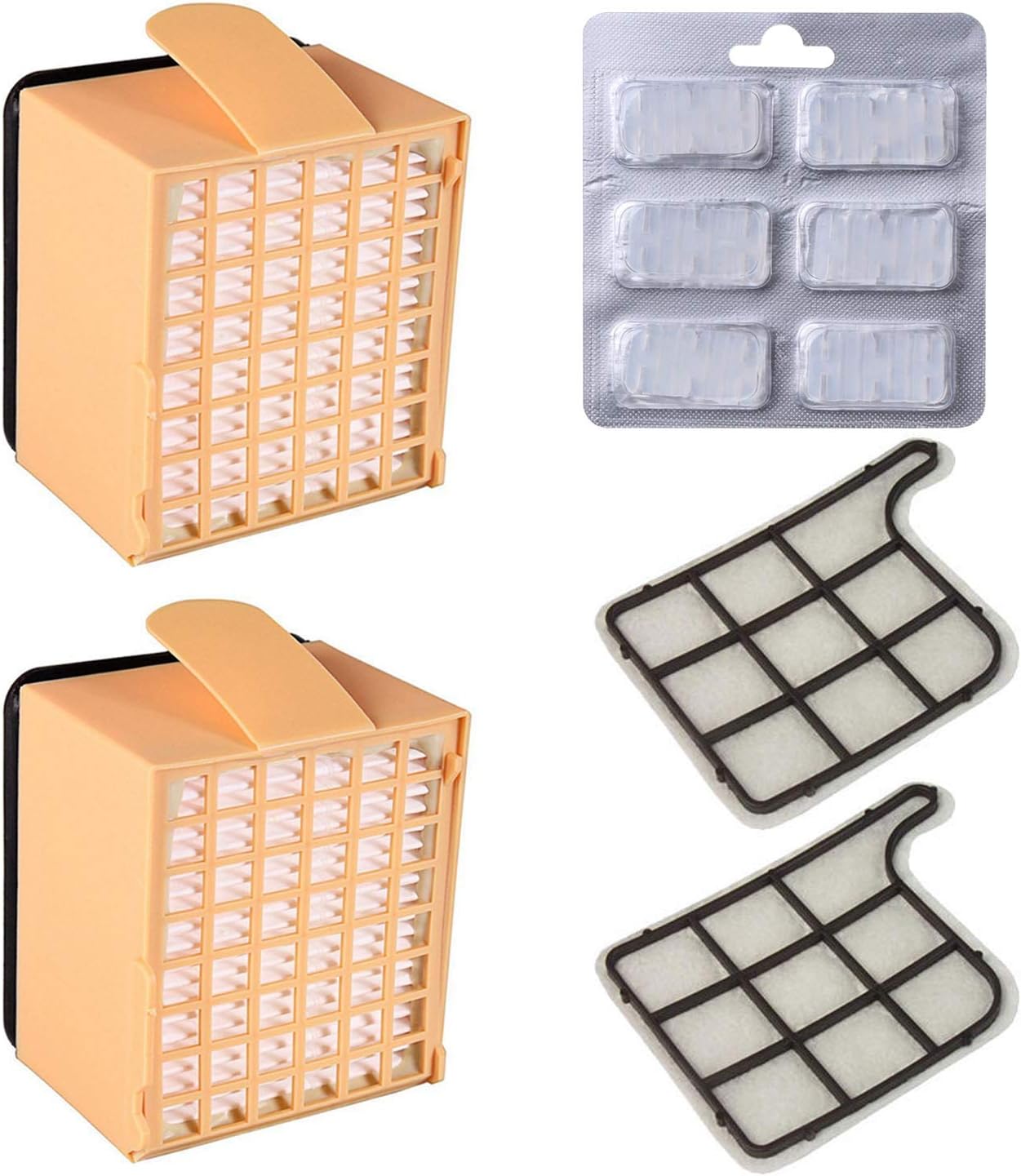 1PCS Air Freshener + 2PCS EPA Filters + 2PCS Motor Filters Compatible with vorwerk VK135 136 369 Vacuum Cleaner Accessories