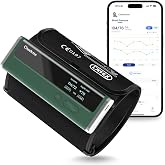 Checkme Blood Pressure Monitor for Home Use - Upper Arm Cuff, Bluetooth BP Machine, Accurate Readings in 30 sec, App Enabled for iOS &amp; Android, Store BP Readings, Green