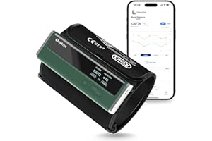Checkme Blood Pressure Monitor for Home Use - Upper Arm Cuff, Bluetooth BP Machine, Accurate Readings in 30 sec, App Enabled for iOS & Android, Stores 50 BP Readings, Green