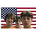 MAGJIUKE Triplets USA flag 3x5 Ft Outdoor Indoor,Chris Sturnilo Iconic American flag Tapestry for Bedroom Living Funny Decor
