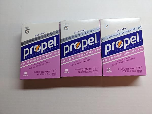 PROPEL RASPBERRY LEMONADE WATER BEVERAGE MIX WITH ELECTROLYTES...