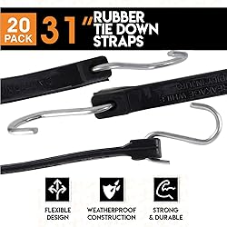 XSTRAP STANDARD 20 Pack 31'' Adjustable Rubber Tarp
