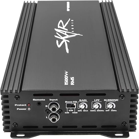 Skar Audio Rp 1500 1d Monoblock Class D Mosfet Amplifier With Remote Subwoofer Level Control 1500w