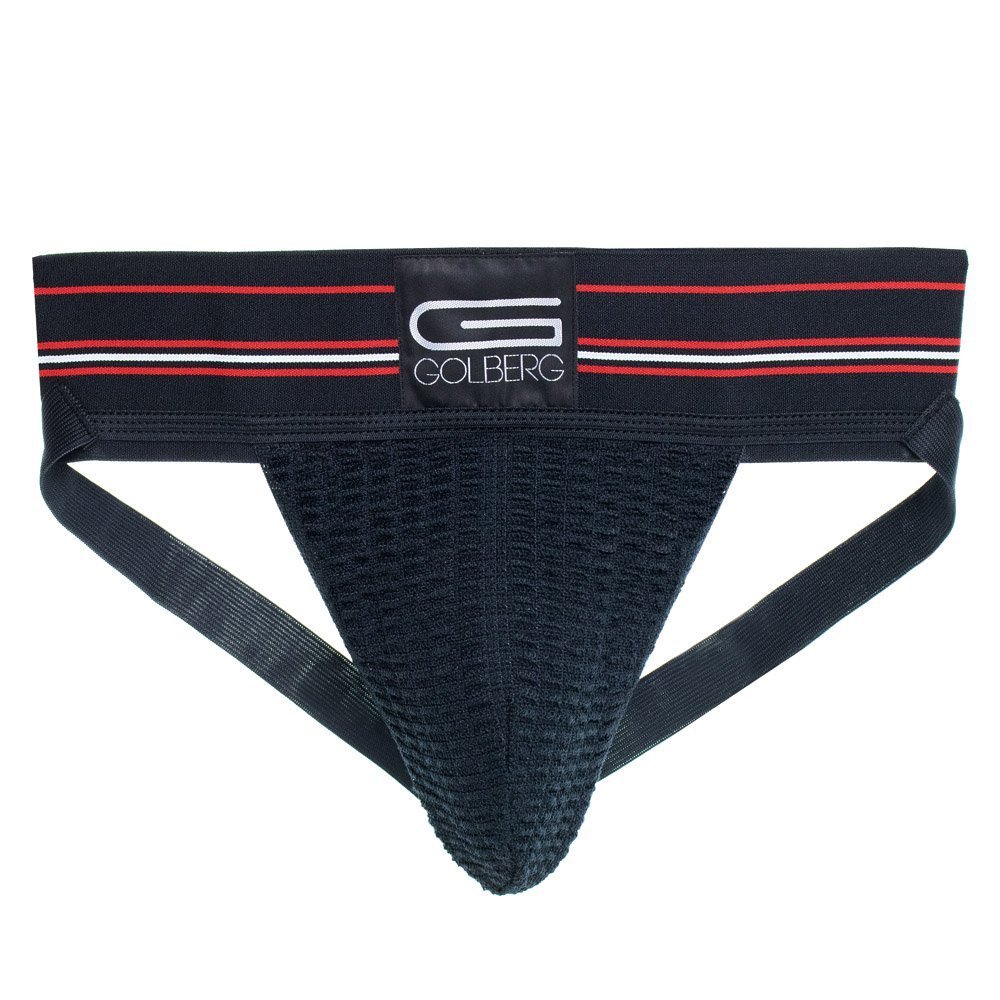 GOLBERG G Athletic Supporter - Naturally Contoured Waistband - (Pitch Black, XX-Large / 50-58 Waist) - Single Pack