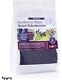 USDA Organic Dried Elderberries - 1lb Bulk - All Natural Free of Chemicals, Non-GMO, Whole European Grown Immune System Support Booster for Syrup, Gummies, Jelly, Tea, and Wine
