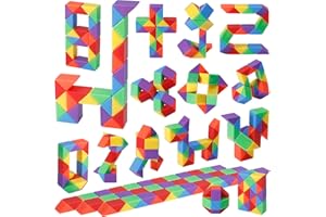 LENDOD 30 Pack Mini Fidget Snake Cube Toys Goodie Bag Stuffers for Kids, Treasure Box Toys for Classroom, Twist Puzzle for Party Favors, Birthday & Back to School Gifts, Stocking Stuffers for Kids