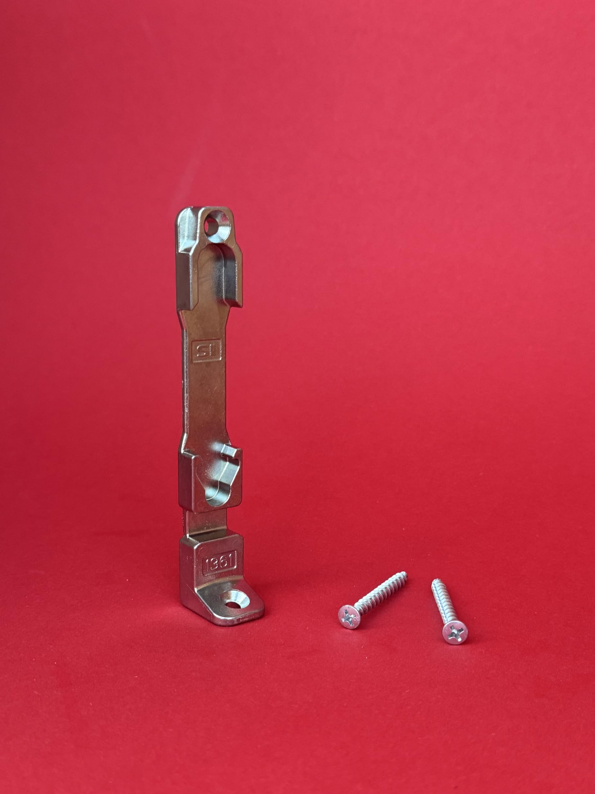 SI Siegenia Aubi Tilt Strike Plate 1361 or A1361 (TRKV0040) Including Mounting Material (Tipping Strike Plate 1361)