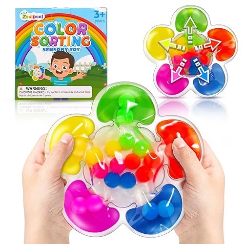 Color Sorting Toys Sensory Toys, Fine Motor Skills Game for