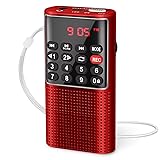 PRUNUS J-328 Mini Portable Pocket FM Radio MP3