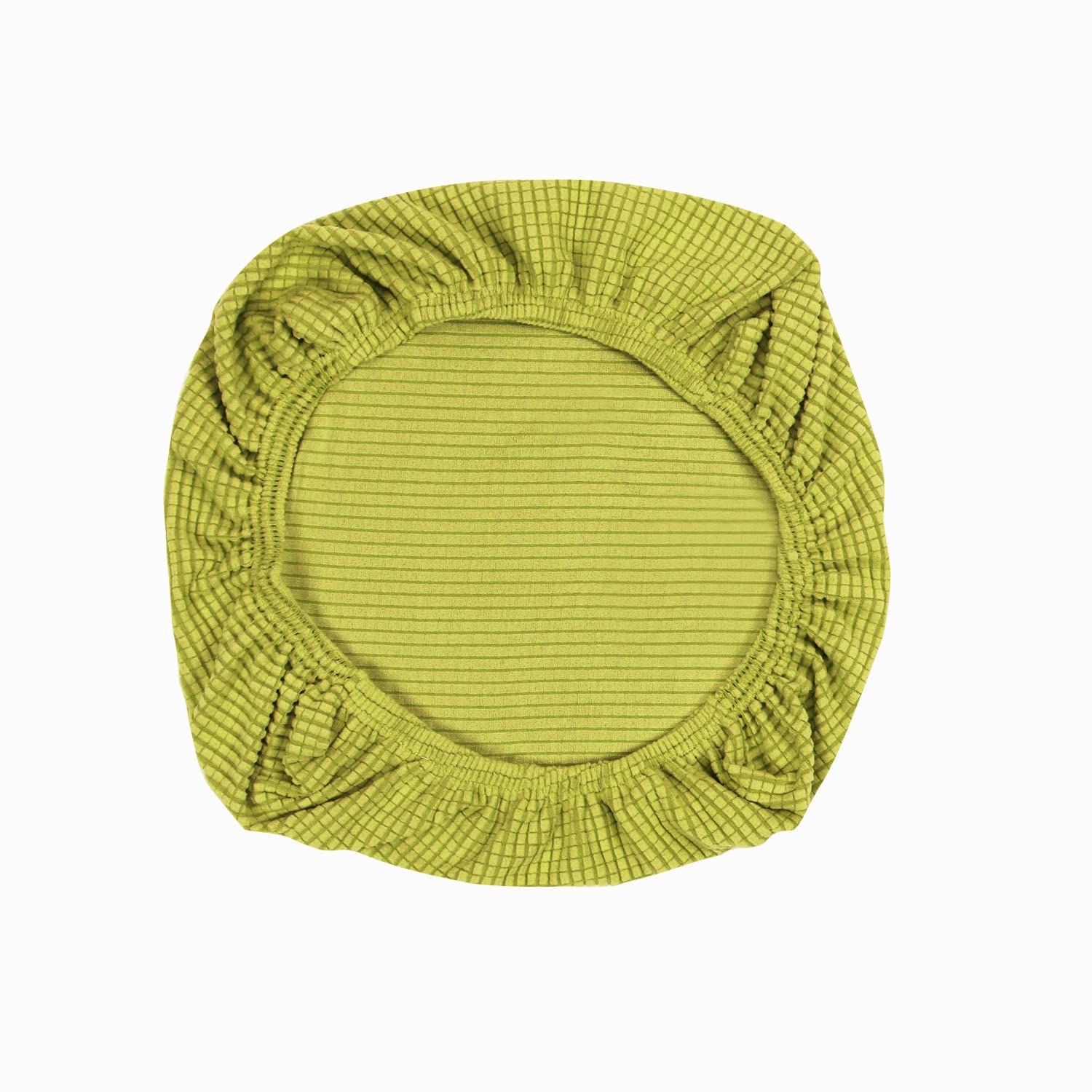 Yikko Elastic Stretch Spandex Chair Seat Covers Slipcovers Washable fit for Office Chairs,Dining Room Chairs,Bar Wedding Party Decor (1, Yellow Green)