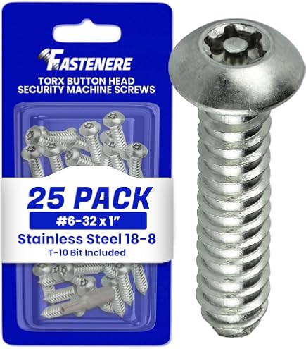 8#-32x1-1/2 Piatto Testa Macchina Viti Phillips 304 inox