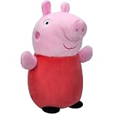 Squishmallows HugMees Original 10-Inch Peppa Pig - Medium-Sized Ultrasoft Official Jazwares Plush