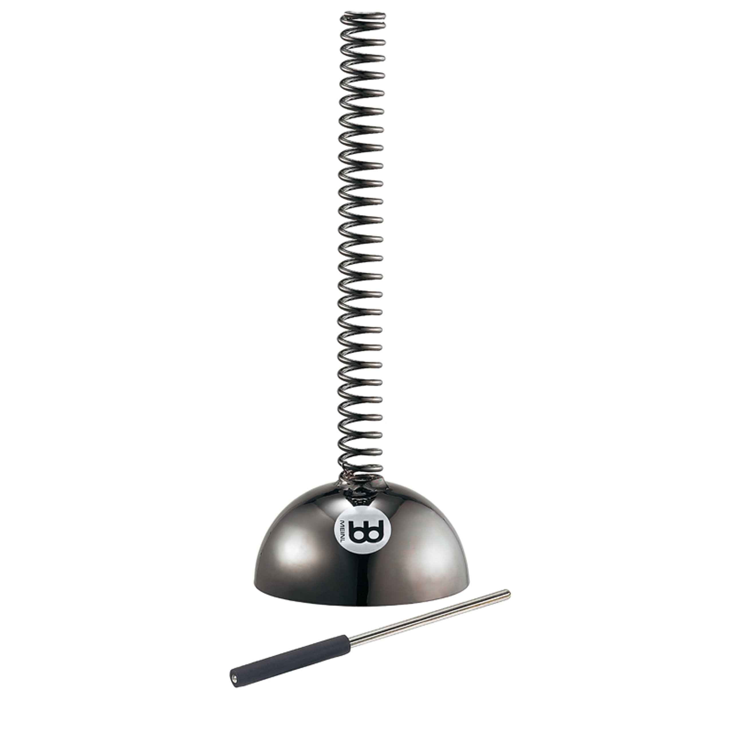 Meinl Percussion Bill Saragosa Bowl - Artist Series - Helix Bowl with Steel Spiral - Including Metal Beater - Steel, Black (BOWL)