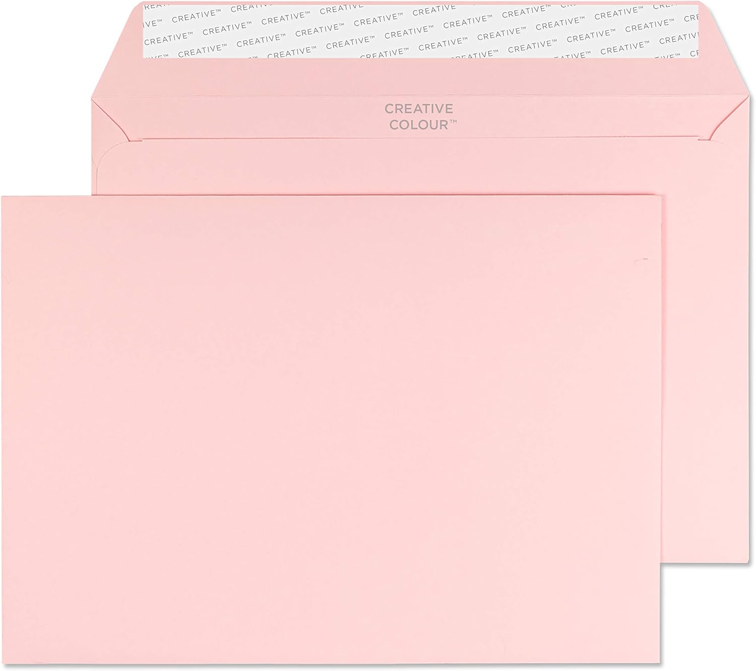 Blake Creative Colour C5 162 x 229 mm 120 gsm Peel & Seal Wallet Envelopes (301) Baby Pink - Pack of 500, C5 - 162 x 229 mm