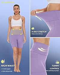 CAMPSNAIL Biker Shorts Women with Pockets