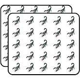 Green and Red Scorpion Sticker for Scrapbooking, Calendars, Arts, Kids DIY Crafts, Album, Bullet Journals 50 Pack