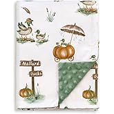 HOMRITAR Baby Blanket for Boys Girls Soft Nursery Minky Toddler Blanket with Double Layer Dotted Backing, Cute Mallard Duck Multicolor Printed 30 x 40 Inch