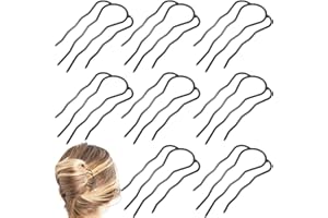BOYIVI 8 Pieces Side Combs, Metal Fork Clip Pins for Buns, 4 Prong Updo U-Shape Sticks for Women Hair Styling Tool Accessories