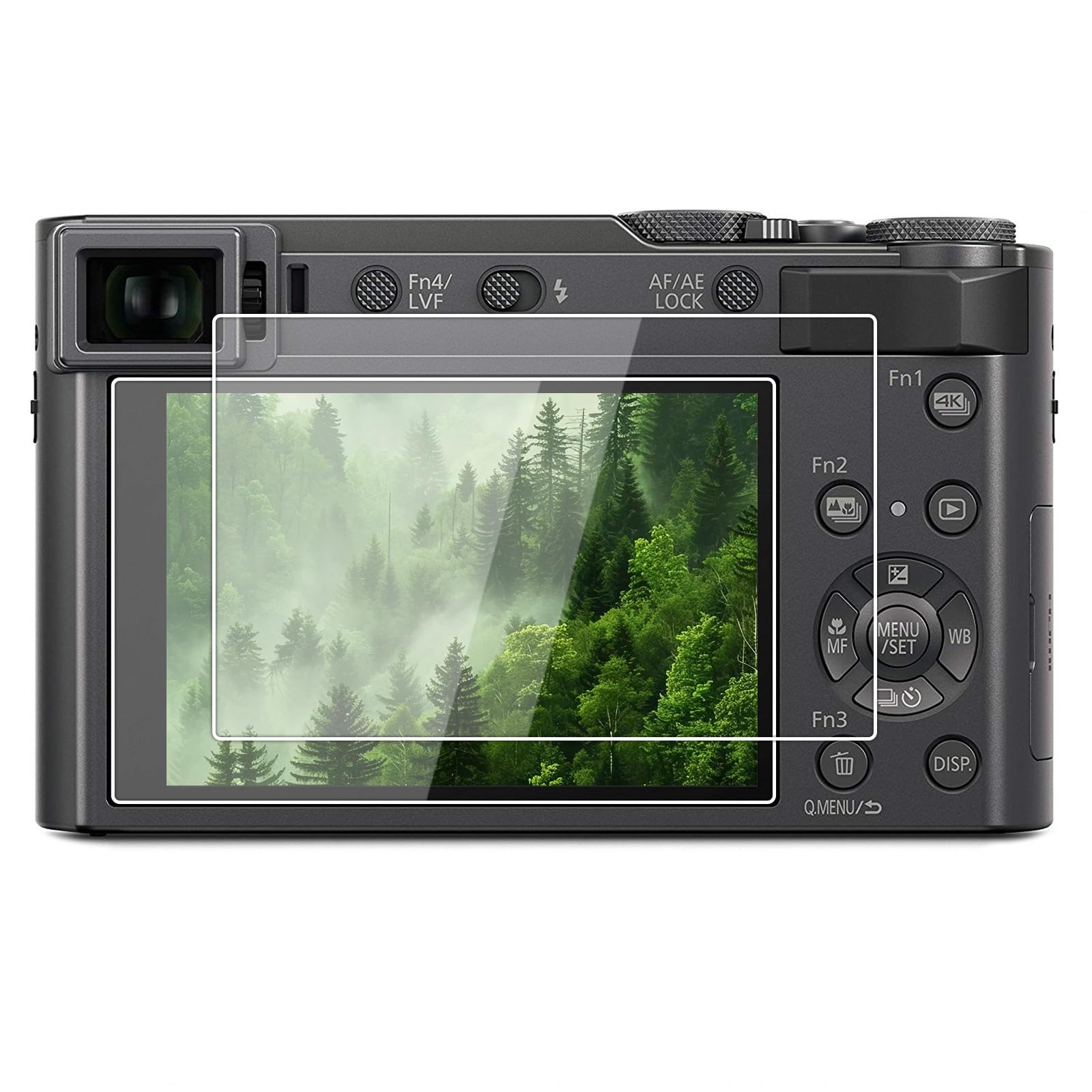 kinokoo ZS200/ZS220/TZ200/TZ220/TX2 Screen Protector, 0.25mm 9H Hardness Tempered Glass Film for Panasonic ZS200 ZS220 TZ200 TZ220 TX2 Digital Camera Bubble-free/Anti-scratch(2 pack)