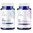 Biocidin Capules and GI Detox+ Binder Bundle - Supports Dismantling of Biofilms, Healthy Detoxification and Full-Body Cleansing with Botanicals, Zeolite, and Activated Charcoal