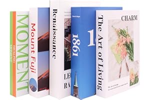 3T GROUP Modern Faux Books for Decoration Decorative Books Fashion Aesthetic Faux Book Fake Book for Display, Office & Home Decor, Coffee Table Book Decor, Decorative Books for Home Decor