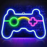 Game Neon Sign Gamepad Shape LED Neon Signs for Gamer Room Wall Bedroom Decor, Gamer Gifts Neon Lights for Boys Teen Gaming Zone Party Decoration