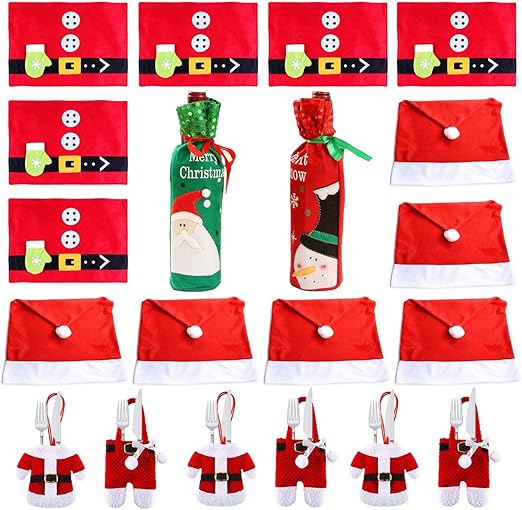 Amazon Com Christmas Dinner Table Party Decorations Kit With