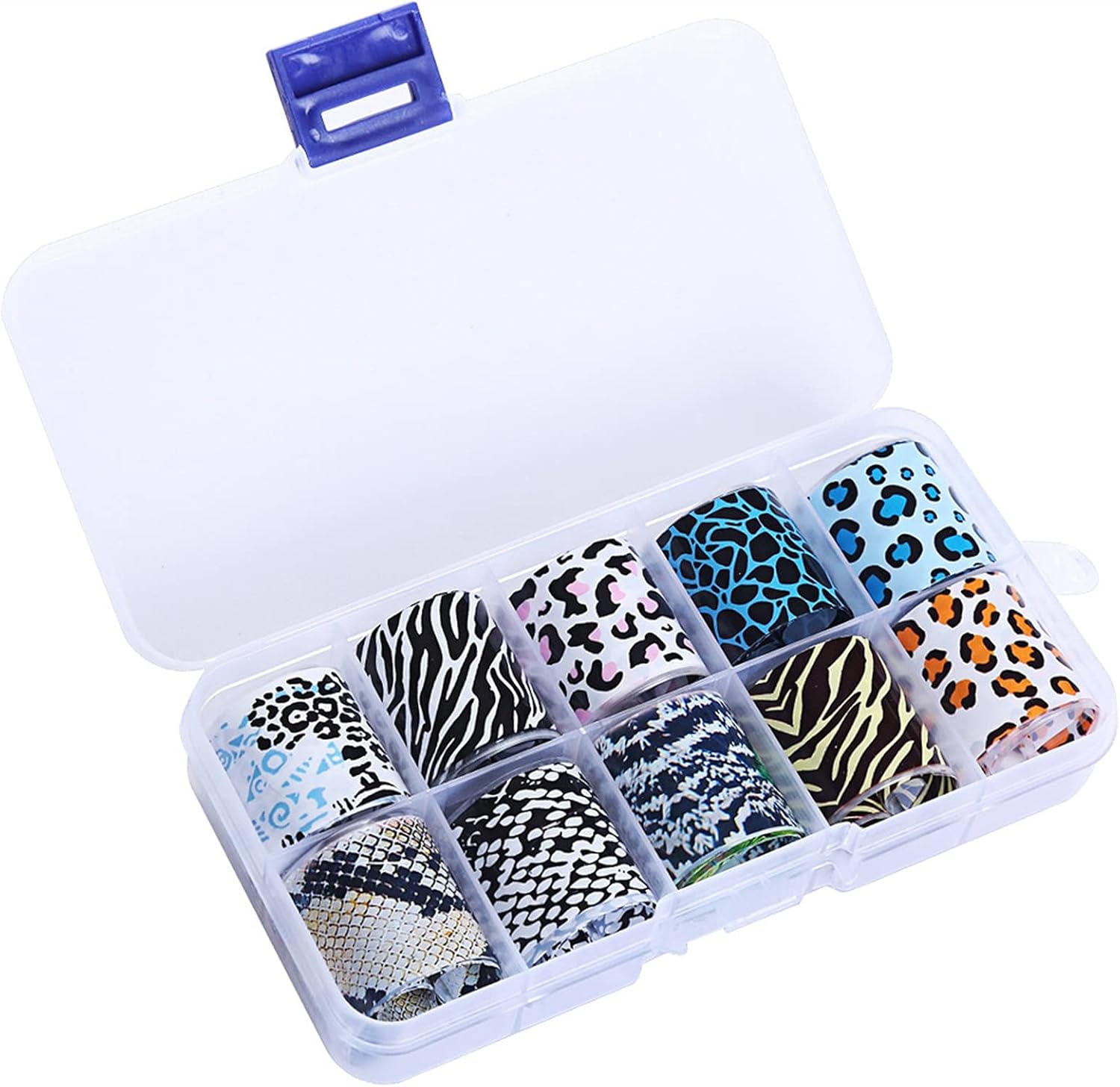 Nail Sticker, Accessories Colorful Wraps Adhesive Decals Nails Decoration Holographic Nail Transfer Starry Paper (Color : 7set): Home & Kitchen