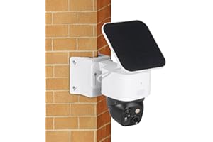 CaGuan Wall Mount Bracket Compatible with Eufy Security SoloCam S340, Rust-Proof Metal Corner Mount for Eufy S340 Solar Security Camera with Coverage of 270° on Both Sides of The House