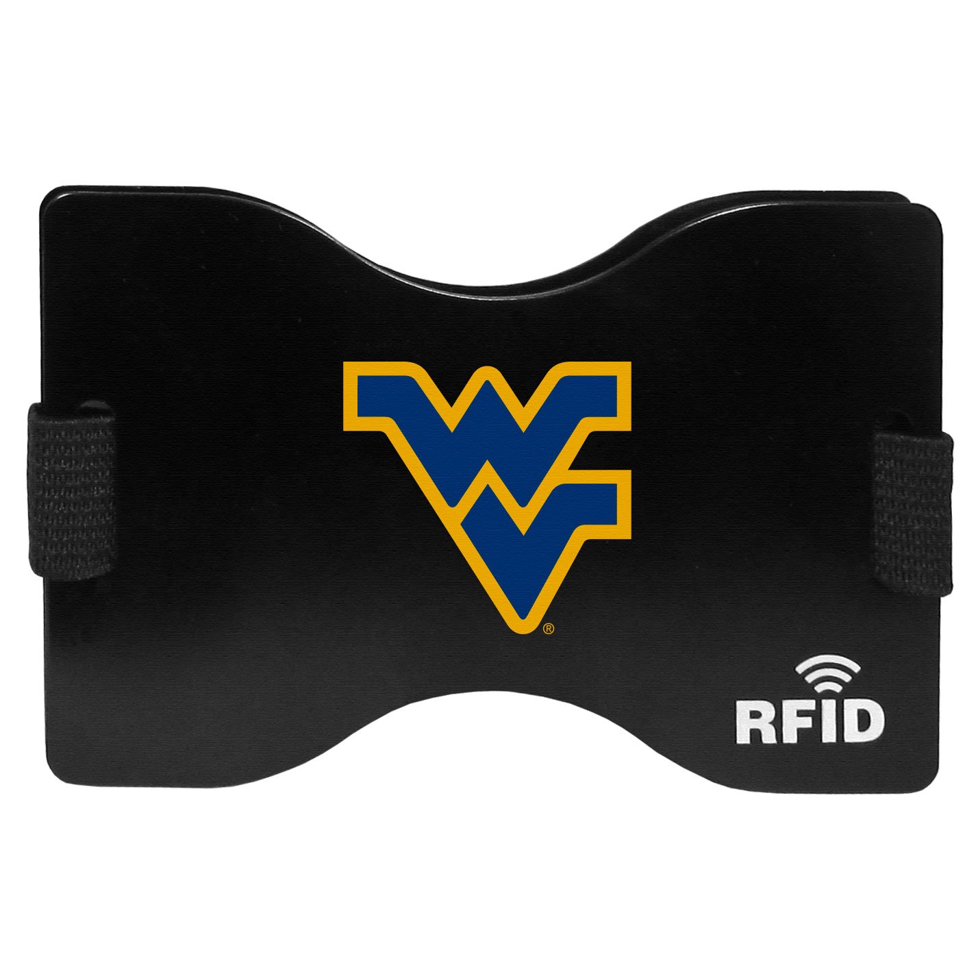 NCAA West Virginia Mountaineers Unisex Siskiyou SportsRFID Wallet, Black, One Size
