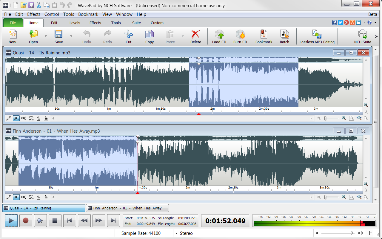 WavePad Free Audio Editor â€“ Create Music and Sound Tracks with Audio Editing Tools and Effects [Download]