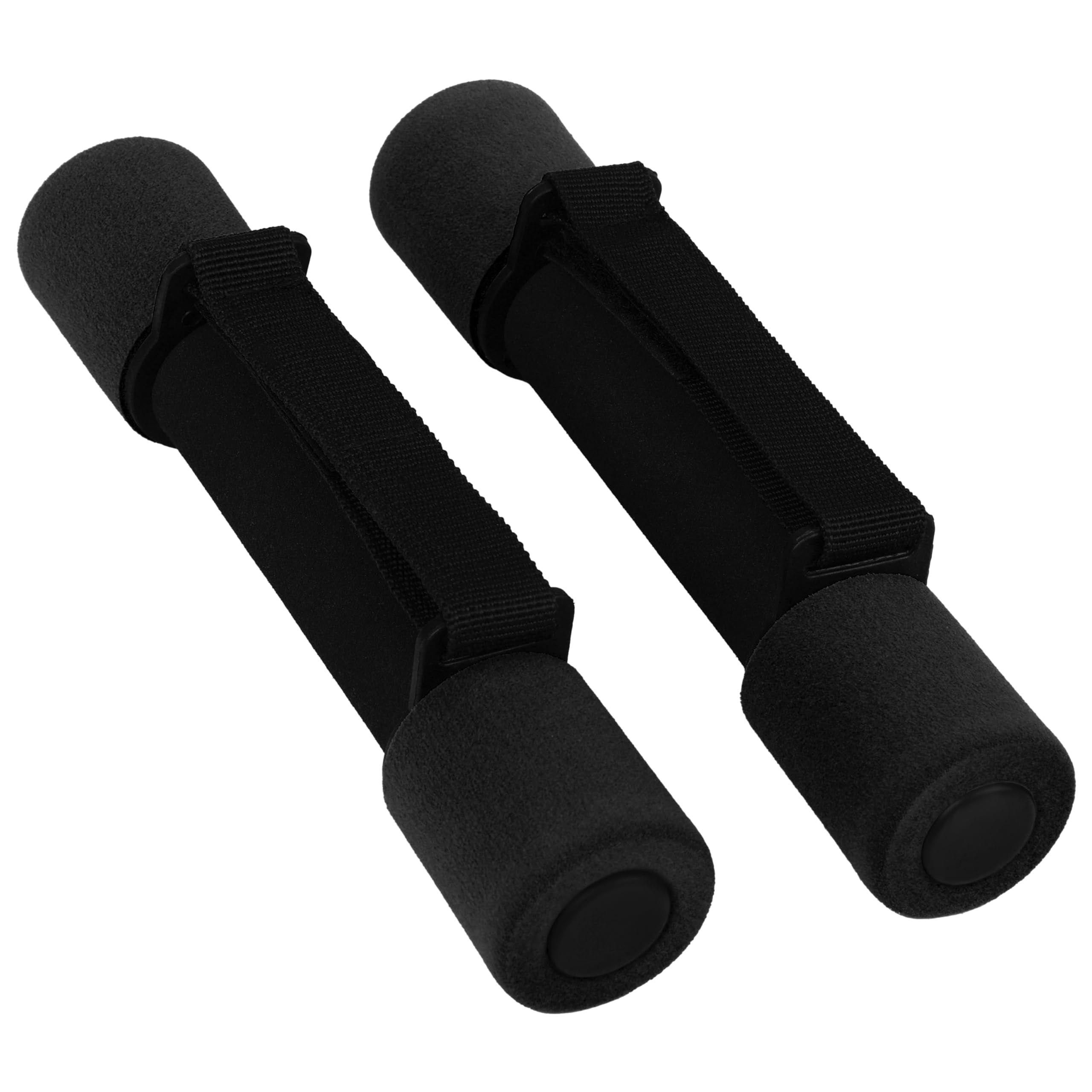 BELLE VOUS Foam Dumbbell Hand Weights (2 Pack) - 0.5kg/1.1lbs Dumbbells with Straps for Home Exercise/Fitness, Arm Pilates & Walking - For Men & Women