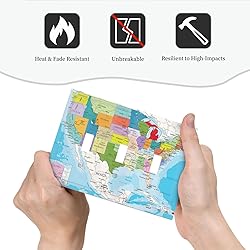USA Map 3 Gang Triple Toggle Light Switch Wall