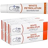 Dynarex White Petrolatum, Petroleum Jelly for Dry, Damaged or Cracked Skin, Soothing White Petroleum Jelly for Minor Skin Irritations, 1 oz. Tubes, 6 Pack of Petroleum Jelly Tubes