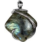 Labradorite Pendant Necklace 925 Sterling Silver by Isabella Roth