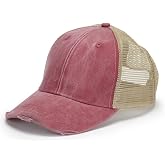 Adams Distressed Ollie Cap OS NAUT RED/ TAN