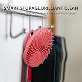BEAUTAIL Silicone Body Scrubber Pink, Gentle Exfoliating Shower Brush with view 5