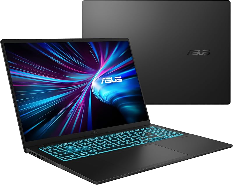 V16 V3607VM-RP011 - Ordenador Portátil Gaming de 16" WUXGA 144Hz (Intel Core 7 240H, 16GB RAM, 1TB SSD, NVIDIA RTX 5060 8GB, Sin Sistema Operativo) Negro Mate - Teclado QWERTY español