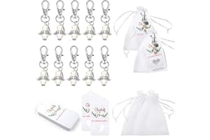 Naler Baby Shower Gifts Angel Keychains 72pcs for Baby Shower Decorations, Baptism Favors for Guests, Christenings, Souvenirs
