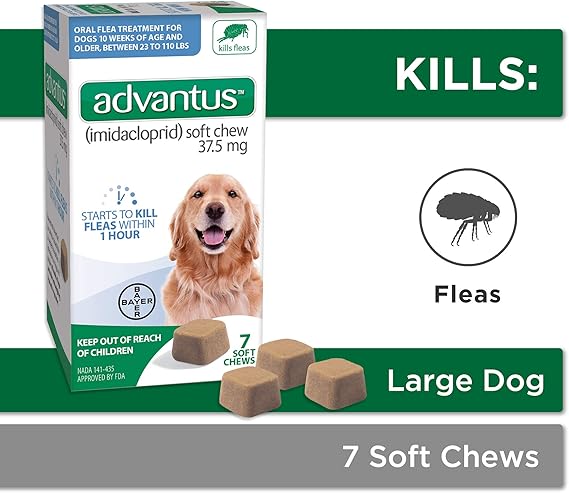 advantus flea soft chews dogs